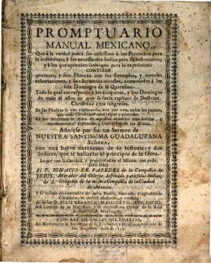 Promtuario manuel Mexicano