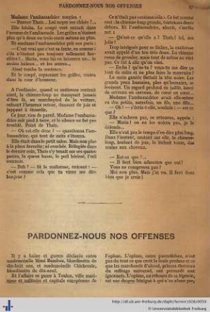Pardonnez-nous nos offenses.