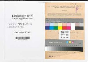 Entnazifizierung Erwin Kollmeier , geb. 28.05.1909 ()