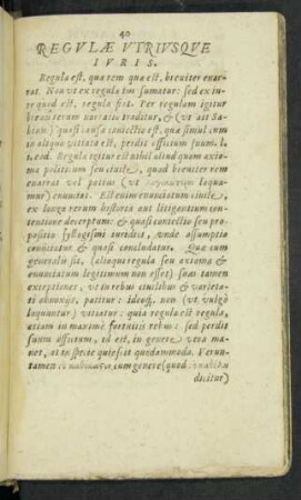 Regulae Utriusque Iuris.