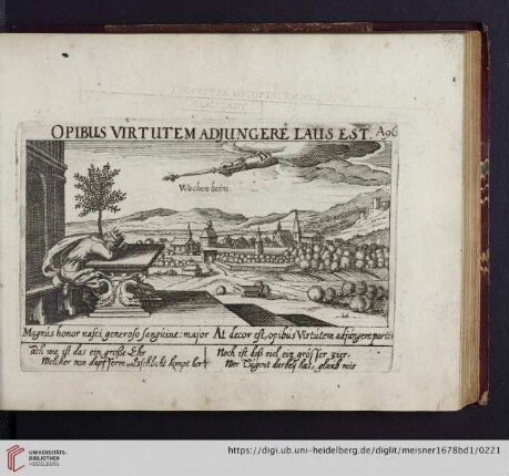 A96. Wachenheim, "Opibus virtutem adjungere laus est"