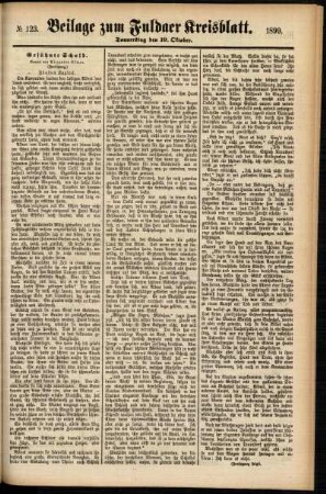 Zweite Ausgabe vom Donnerstag, den 19. Oktober 1899.