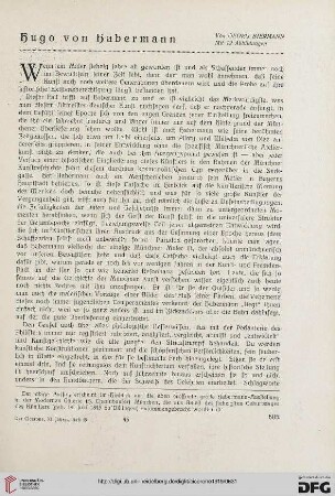 11.1919: Hugo von Habermann