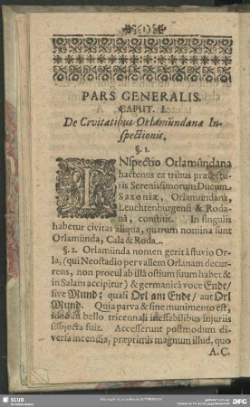 Pars Generalis
