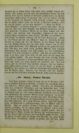 60. Lützen. Gustav Adolph
