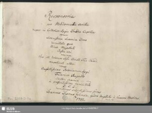 27 Responsories - Mus.2358-D-5a : V (4), orch; ZWV Z 55