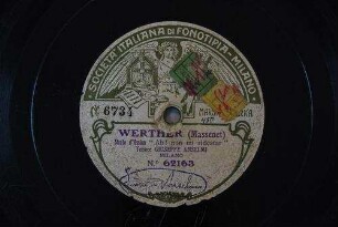 Werther : Strofe d''Ossian " Ah! non mi ridestar" / (Massenet)