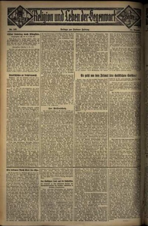 Zweite Ausgabe vom Sonntag, den 24. August 1930.