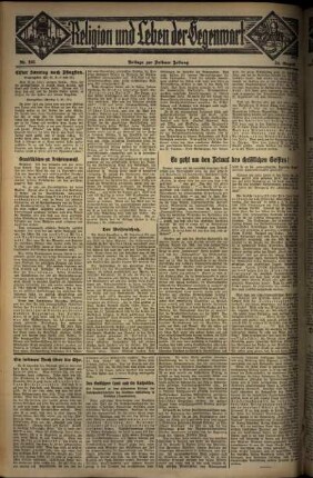 Zweite Ausgabe vom Sonntag, den 24. August 1930.