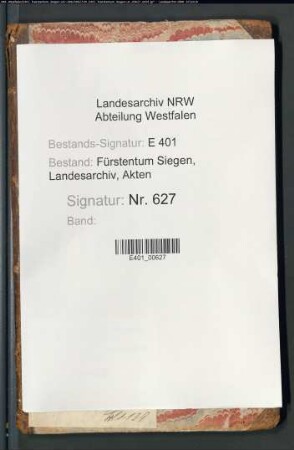 Lagerbuch der Gemeinde Holdinghausen