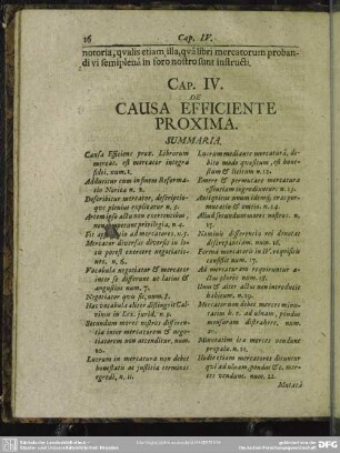 Cap. IV. De Causa Efficiente Proxima