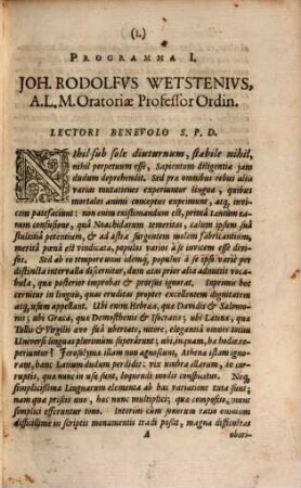 Pro graeca et genuina linguae graecae pronunciatione orationes