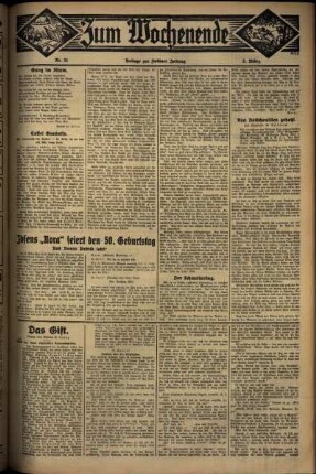 Dritte Ausgabe vom Sonntag, den 02. März 1930.