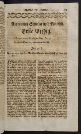 519-534, Am neunten Sonntag nach Pfingsten