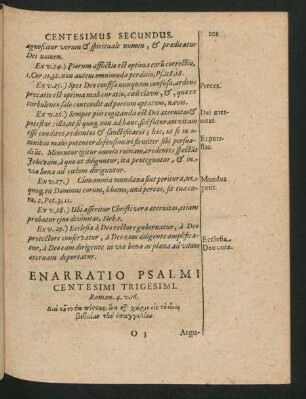 Enarratio Psalmi Centesimi Trigesimi.
