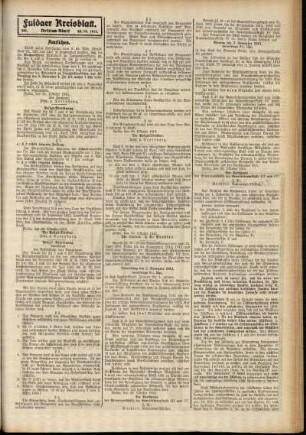 Dritte Ausgabe vom Samstag, den 25. Oktober 1913.