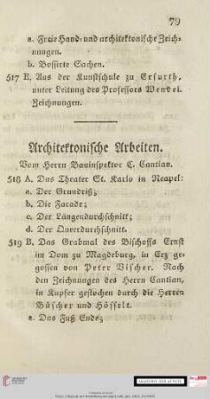 Architektonische Arbeiten