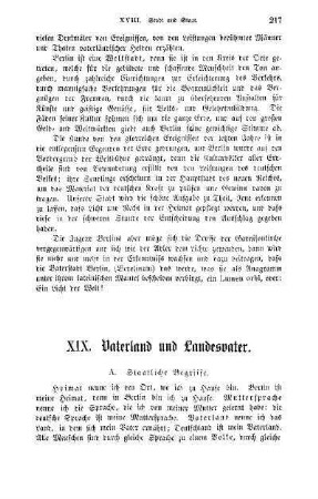 XIX. Vaterland und Landesvater
