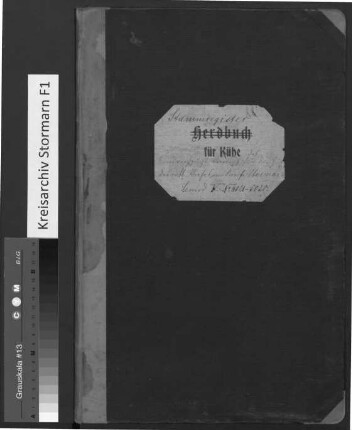 Kreis Stormarn: Breitenburger Zucht: Stammregister Kühe Band 5 Stammregister-Nr. 4021-5020