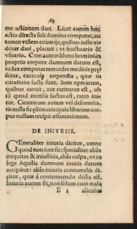 De Iniuriis.