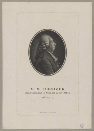 Bildnis des G. M. Schnizer