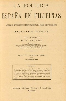 Núm. 152. 31 Diciembre 1896