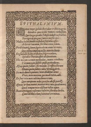 Epithalamium.