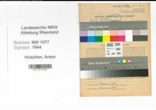 Entnazifizierung Anton Hoischen , geb. 17.10.1901 (Polizist)