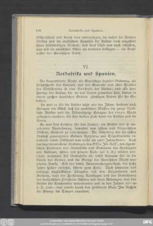 VI. Nordafrika und Spanien.