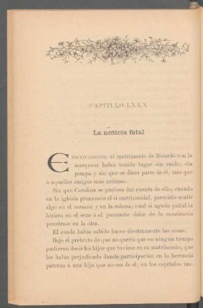 Capítulo LXXX - La noticia fatal