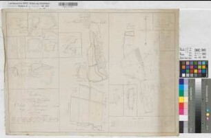 Marienfeld (Rentei) Grundstücke in den Kirchspielen Oelde, Wadersloh, Stromberg und Enniger 1805 170 Ruten = 21,2 cm 44 x 62 kol. Zeichnung Brune KSM Nr. 280