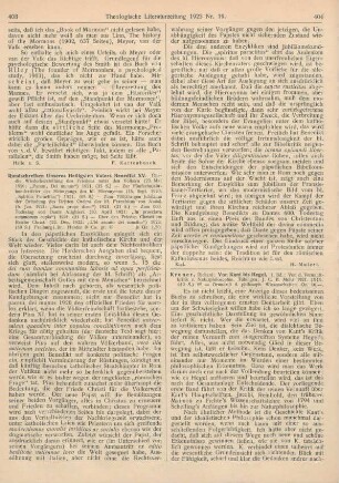 403-404 [Rezension] Rundschreiben Unseres Heiligsten Vaters Benedikt XV
