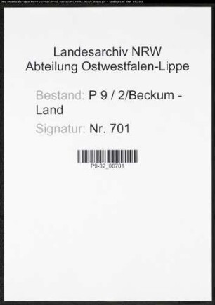 Heiratsregister Standesamt Beckum-Land