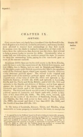 Chapter IX. Justice