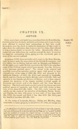 Chapter IX. Justice
