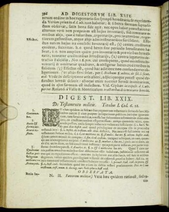 Digest. Lib. XXIX. De Testamento militis.