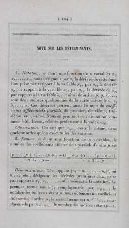 Note sur déterminants.
