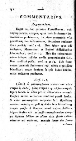Commentarius.