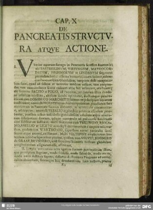 Cap. X. De Pancreatis Structura Atque Actione