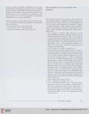 Die Gemälde von Jan van Kessel dem Jüngeren