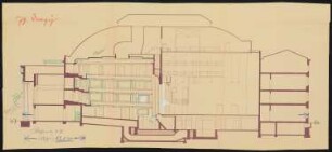 Stadttheater, Danzig: Längsschnitt 1:100