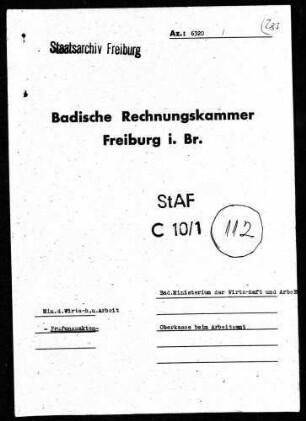 Oberkasse beim Arbeitsamt