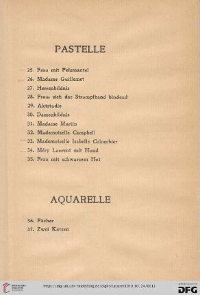 Aquarelle (Nr. 36-37)