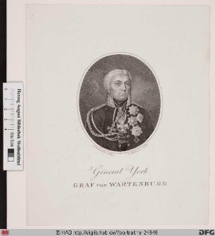 Bildnis Hans David Ludwig Yorck (von Wartenburg) (1814 Graf)