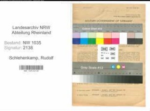 Entnazifizierung Rudolf Schlehenkamp , geb. 02.04.1900 (Steiger)