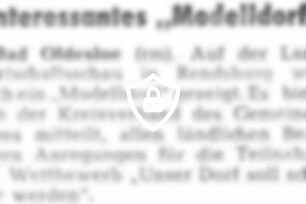 Interessantes Modelldorf