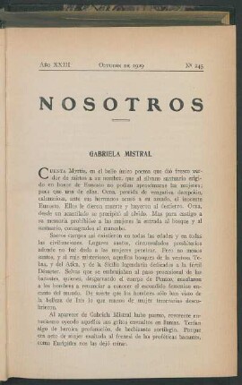 Gabriela Mistral