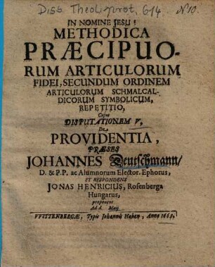 De Providentia