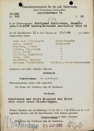 Sündermann, Ferdinand