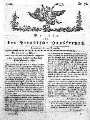 Nr. 76., 20. December 1806